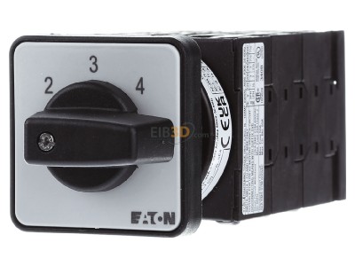 Front view Eaton T0-6-8271/E 4-step control switch 3-p 20A 
