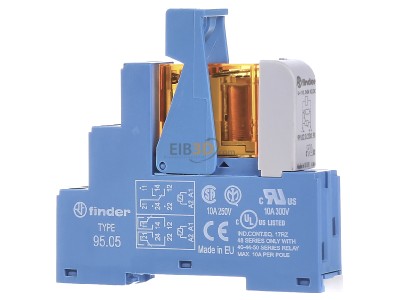 Front view Finder 48.52.8.230.0060 Switching relay AC 230V 8A 
