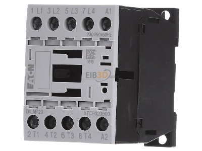 Front view Eaton DILMP20(230V50/60HZ) Magnet contactor 230VAC 
