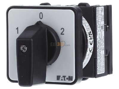 Front view Eaton T0-2-8400/E Off-load switch 2-p 20A 
