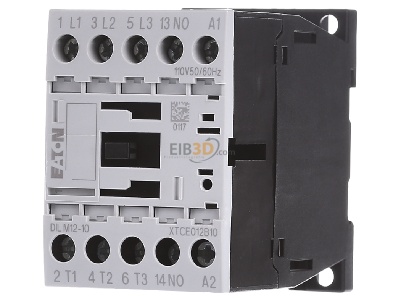 Front view Eaton DILM12-10(110V50/60H Magnet contactor 12A 110VAC 
