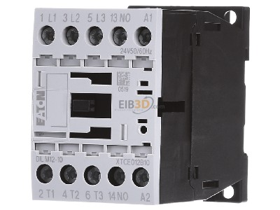 Frontansicht Eaton DILM12-10(24V50/60HZ Leistungsschtz 1S 5,5KW/400V,AC )