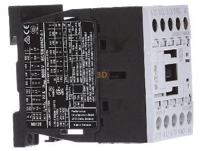 View on the left Eaton DILM12-10(400V50HZ) Magnet contactor 12A 400VAC 
