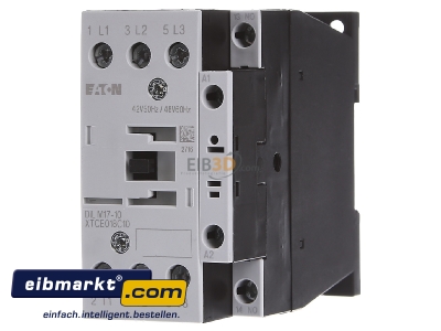 Frontansicht Eaton (Moeller) 277000 Leistungsschtz 1S 7,5kW/400V,AC DILM17-10(42V50HZ)