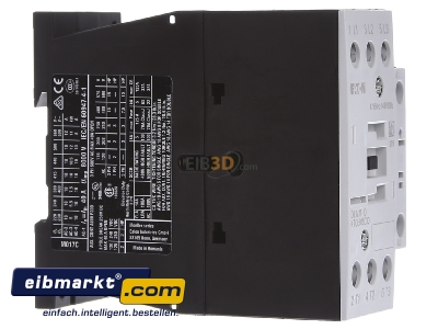 Ansicht links Eaton (Moeller) 277000 Leistungsschtz 1S 7,5kW/400V,AC DILM17-10(42V50HZ)