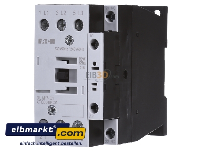Frontansicht Eaton (Moeller) DILM17-01(230V50HZ) Leistungsschtz 1 7,5kW/400V,AC 
