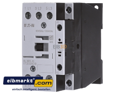 Frontansicht Eaton (Moeller) DILM25-10(110V50HZ) Leistungsschtz 1S 11kW/400V,AC 