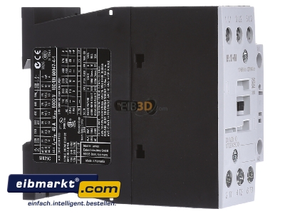 View on the left Eaton (Moeller) DILM25-10(110V50HZ) Magnet contactor 25A 110VAC - 
