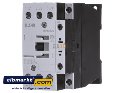 Frontansicht Eaton (Moeller) DILM25-10(220V50/60H Leistungsschtz 1S 11kW/400V,AC 