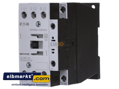 Frontansicht Eaton (Moeller) DILM32-10(400V50HZ) Leistungsschtz 1S 15kW/400V,AC 
