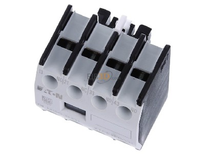 View up front Eaton DILM150-XHI31 Auxiliary contact block 3 NO/1 NC 
