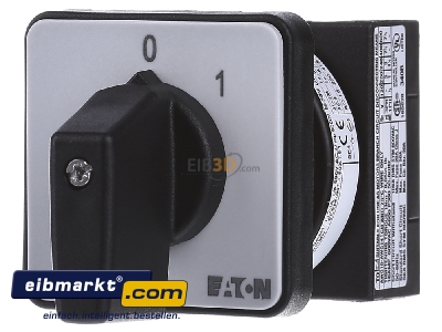Front view Eaton (Moeller) T0-1-15401/E 2-step control switch 1-p 20A
