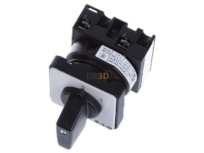 View up front Eaton T0-1-15402/E Off-load switch 2-p 20A 
