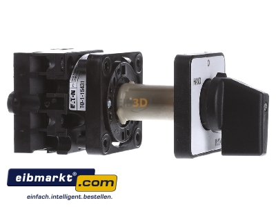 Ansicht links Eaton (Moeller) T0-1-15431/Z Steuerschalter 1pol. Hand 0 Auto 