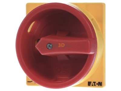 Front view Eaton SVB-T0 Handle for power circuit breaker red 
