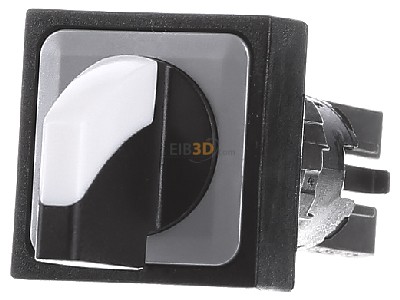 Front view Eaton Q25WK3R Short thumb-grip actuator black IP65 
