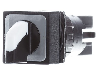 Front view Eaton Q18WK1R Short thumb-grip actuator white IP65 
