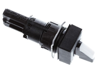 View top left Eaton Q18WK1R Short thumb-grip actuator white IP65 
