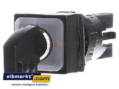 Front view Eaton (Moeller) Q18S1R Key actuator black IP65 - 
