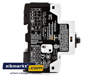 Ansicht links Transformatorschutz 3p,handbettigt PKZM0-1,6-T Eaton (Moeller) PKZM0-1,6-T