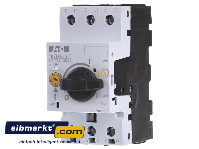 Front view Eaton (Moeller) PKZM0-6,3-T Circuit-breaker 6,3A 
