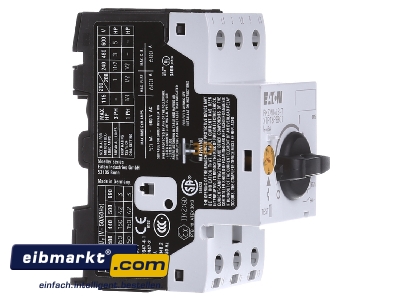 View on the left Eaton (Moeller) PKZM0-6,3-T Circuit-breaker 6,3A 
