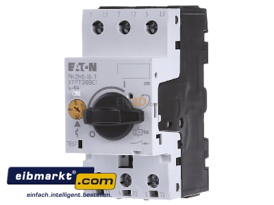 Front view Eaton (Moeller) PKZM0-10-T Circuit-breaker 10A 
