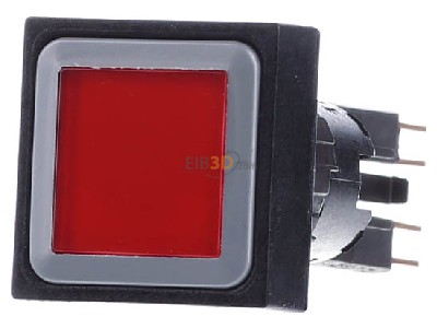Front view Eaton Q25LT-RT Push button actuator red IP65 
