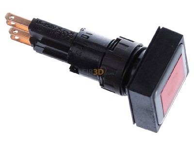 Ansicht oben links Eaton Q25LT-RT Leuchtdrucktaste Linse rot, tastend 