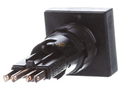 Ansicht hinten Eaton Q25LTR-WS/WB Leuchtdrucktaste Linse wei, rastend 