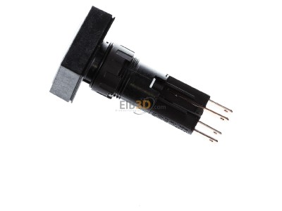 Ansicht oben rechts Eaton Q25LTR-WS/WB Leuchtdrucktaste Linse wei, rastend 