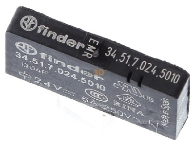 Ansicht oben vorne Finder 34.51.7.024.5010 Steck-/Printrelais 