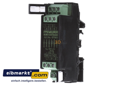 Front view Murrelektronik 67063 Diode terminal block 
