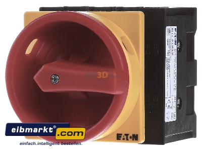 Frontansicht Eaton (Moeller) P1-32/EA/SVB/N/HI11 Hauptschalter Einbau/rot/N/1S1 