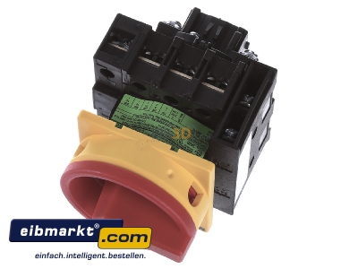 Ansicht oben vorne Eaton (Moeller) P1-32/EA/SVB/N/HI11 Hauptschalter Einbau/rot/N/1S1 