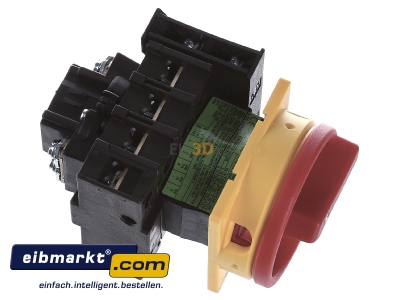 Ansicht oben links Eaton (Moeller) P1-32/EA/SVB/N/HI11 Hauptschalter Einbau/rot/N/1S1 