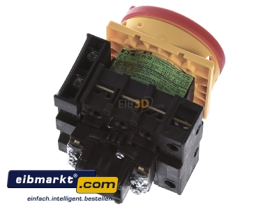Ansicht oben hinten Eaton (Moeller) P1-32/EA/SVB/N/HI11 Hauptschalter Einbau/rot/N/1S1 
