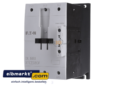 Frontansicht Eaton (Moeller) DILM80(230V50HZ) Leistungsschtz 37KW/400V,AC 