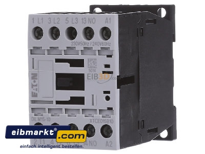 Frontansicht Eaton (Moeller) DILM15-10(230V50HZ) Leistungsschtz 1S 7,5kW/400V,AC 