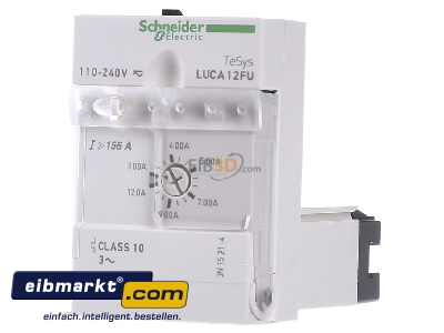 Front view Schneider Electric LUCA12FU Tripping bloc for circuit-breaker 12A - 
