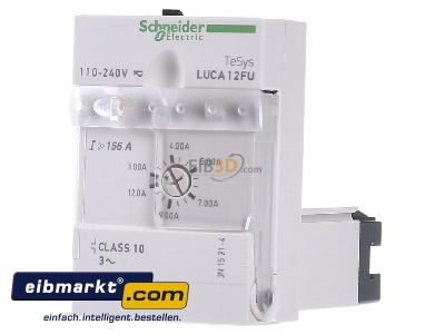 Frontansicht Schneider Electric LUCA12FU Steuereinheit 3-12A 110-240VAC/DC 