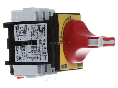 Ansicht links Schneider Electric VCF02 Not-Aus Hauptschalter 3pol.,ge/rt 