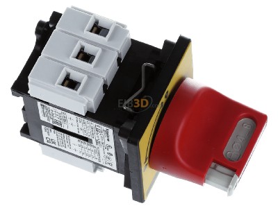 Ansicht oben links Schneider Electric VCF02 Not-Aus Hauptschalter 3pol.,ge/rt 