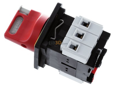 Ansicht oben rechts Schneider Electric VCF02 Not-Aus Hauptschalter 3pol.,ge/rt 