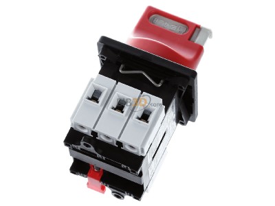 Ansicht oben hinten Schneider Electric VCF02 Not-Aus Hauptschalter 3pol.,ge/rt 