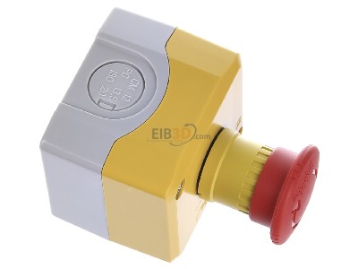 Ansicht oben links Schneider Electric XALK178G Komplettgehuse 1S+2,m.Pilzta. rt 
