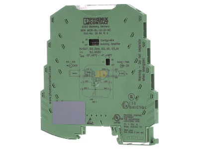 Frontansicht Phoenix MINI MCR-SL-UI-UI-NC 3-Wege-Trennverst�rker 