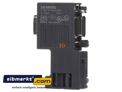 Ansicht rechts Siemens Indus.Sector 6ES7972-0BB12-0XA0 Anschlustecker F.Profibus bis12MBIT 