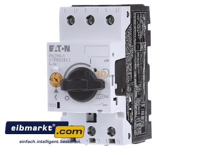 Front view Eaton (Moeller) PKZM0-1 Motor protective circuit-breaker 1A 
