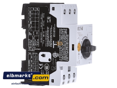 View on the left Eaton (Moeller) PKZM0-1 Motor protective circuit-breaker 1A 
